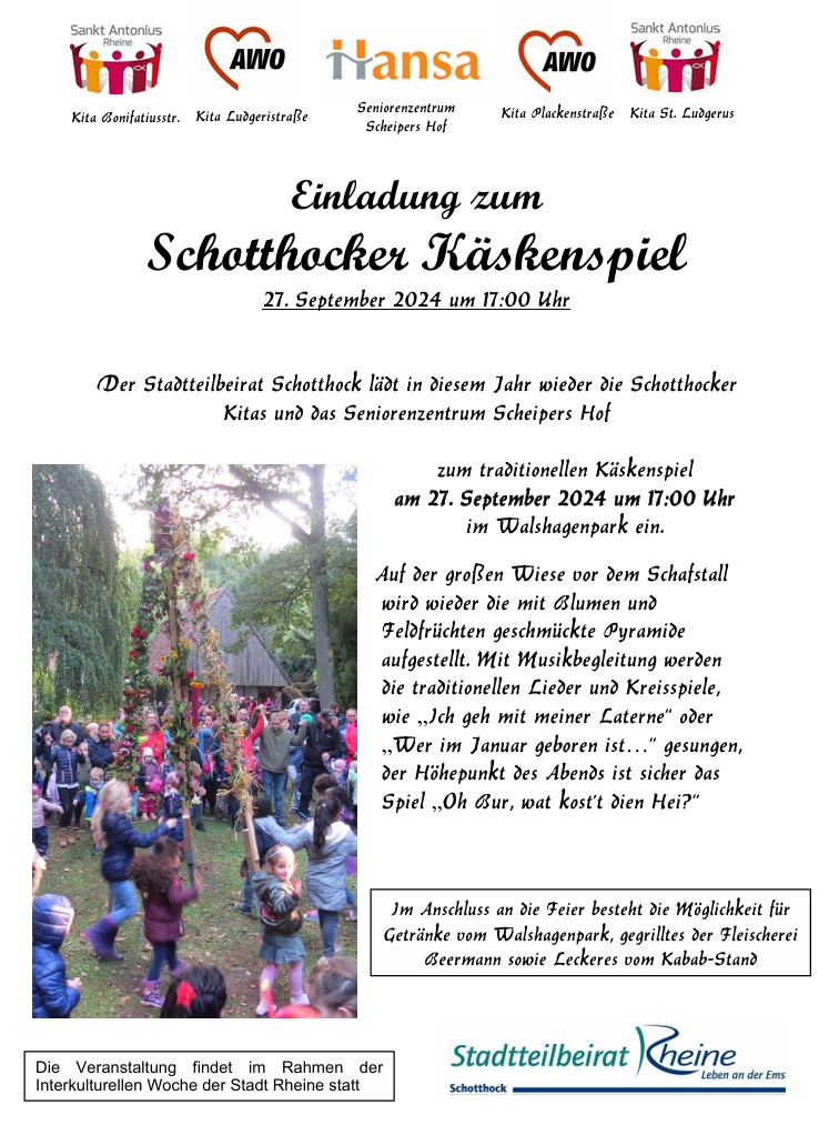 Einladung zum Käskenfest am 27.09.2024